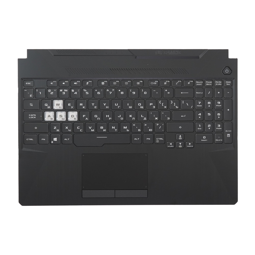 Клавиатура для ноутбука ASUS TUF Gaming FX506HC FX506U Черная + топкейс