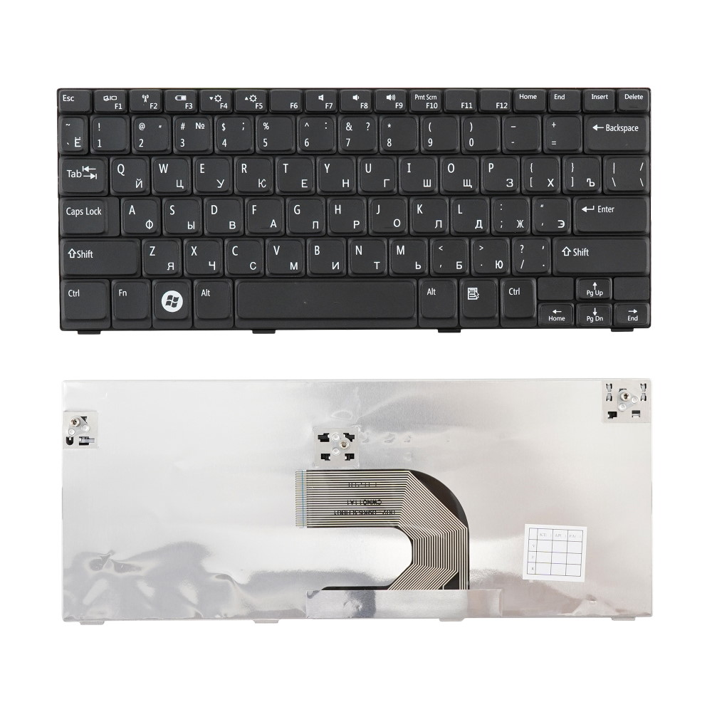 Клавиатура для ноутбука Dell Mini 1012 1018 Черная