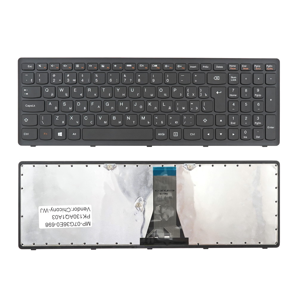 Клавиатура для ноутбука Lenovo G500S G505S S510 Z510 Черная