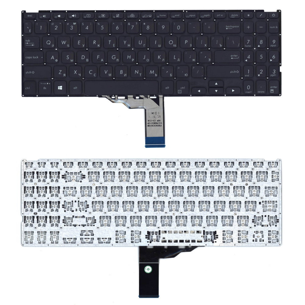 Клавиатура для ноутбука Asus D509DA F509UA M509DA R521FL X509FA X512UA Черная