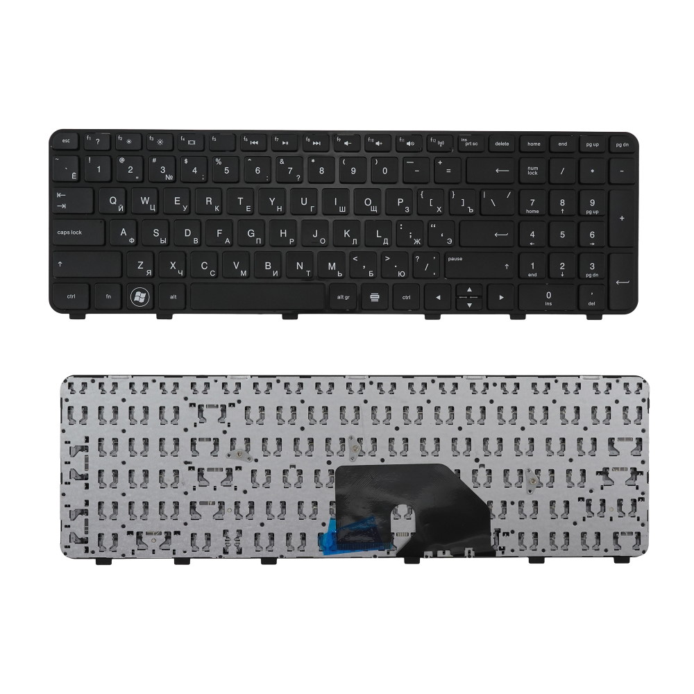 Клавиатура для ноутбука HP Pavilion DV6-6000 Черная с рамкой