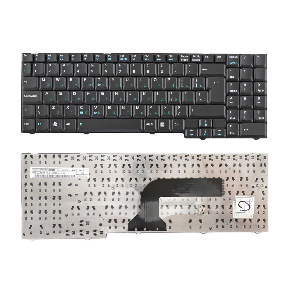 Клавиатура для ноутбука Asus M50 M70 G50 G70 X55 X57 Черная