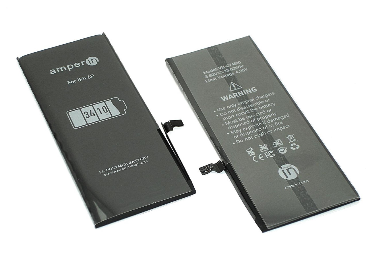 Аккумулятор для Apple iPhone 6 Plus (3410mAh) Amperin