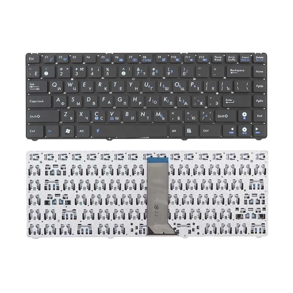 Клавиатура для ноутбука Asus Eee PC 1201 1215 1225B UL20 Черная