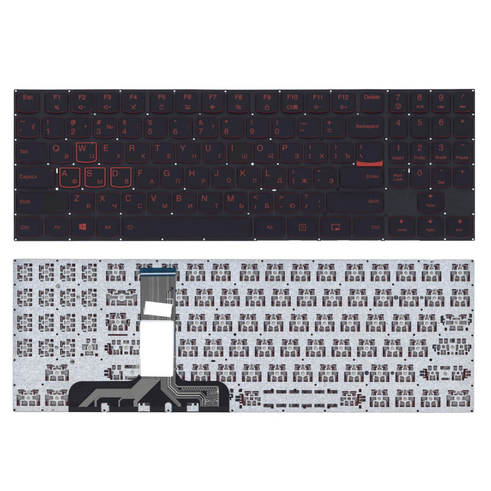 Клавиатура для ноутбука Lenovo Legion Y520-15IKB Y530-15 Черная