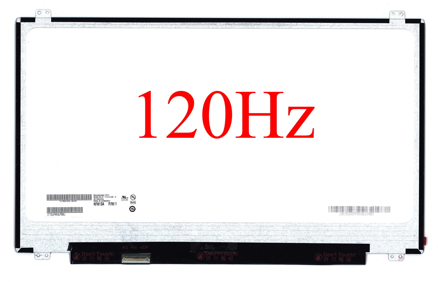 Матрица для ноутбука 17.3" LED SLIM 40 pin eDP (1920*1080) (IPS) B173HAN01.4
