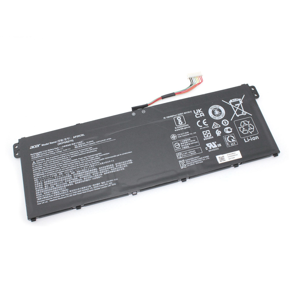 Аккумулятор для Acer Aspire 5 A515-45 A515-56 (11.55V 4590mAh) AP20CBL Original