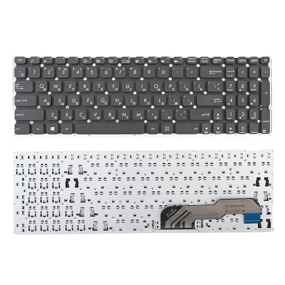 Клавиатура для ноутбука Asus X541UA A541UA F541UV K541UA Черная