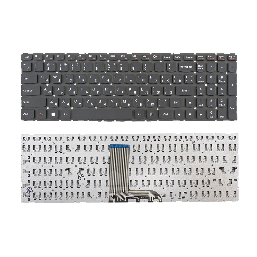 Клавиатура для ноутбука Lenovo IdeaPad 700-15ISK 700-17ISK Yoga 500-15ISK 500-15IBD Черная