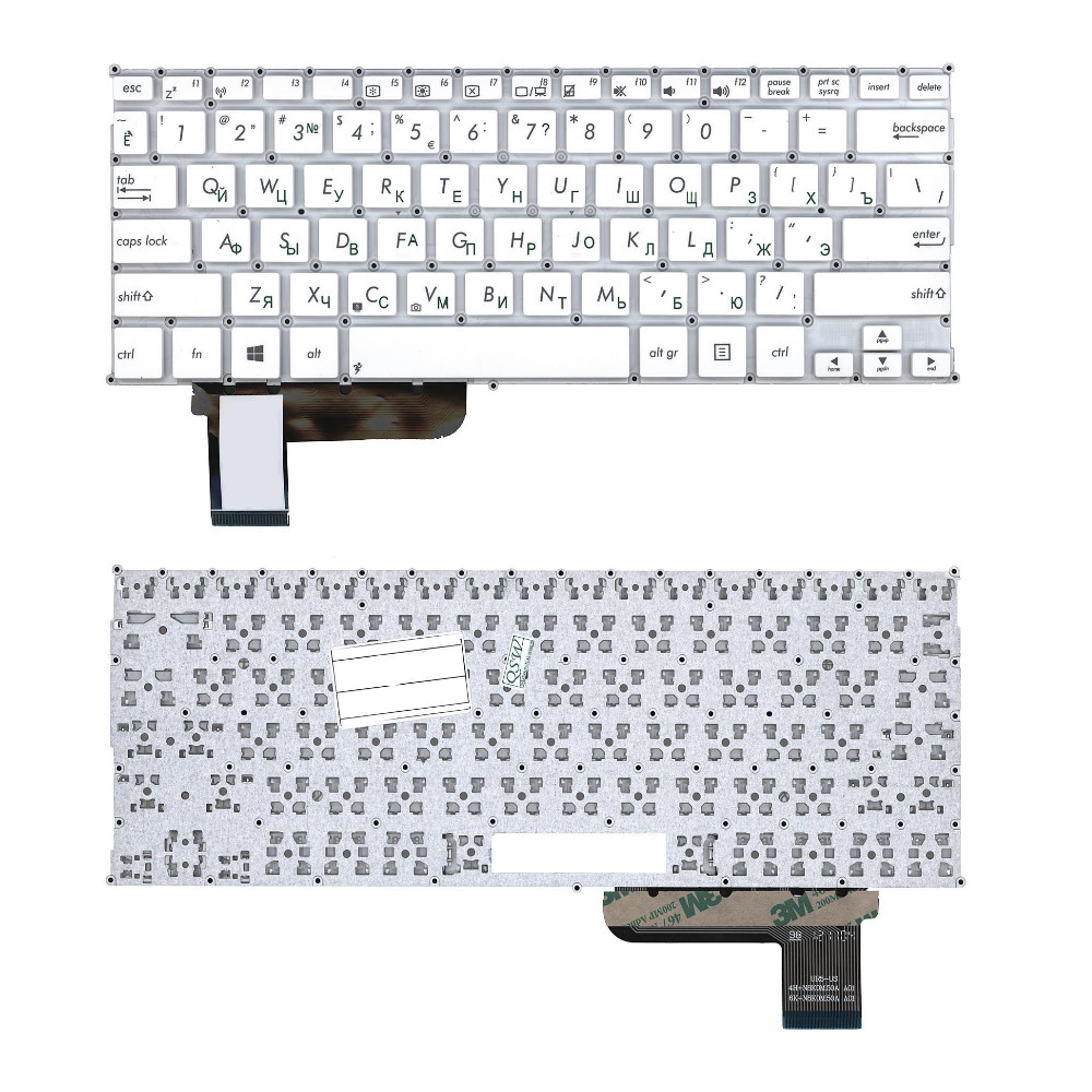 Клавиатура для ноутбука Asus X201 X202 S201 Белая
