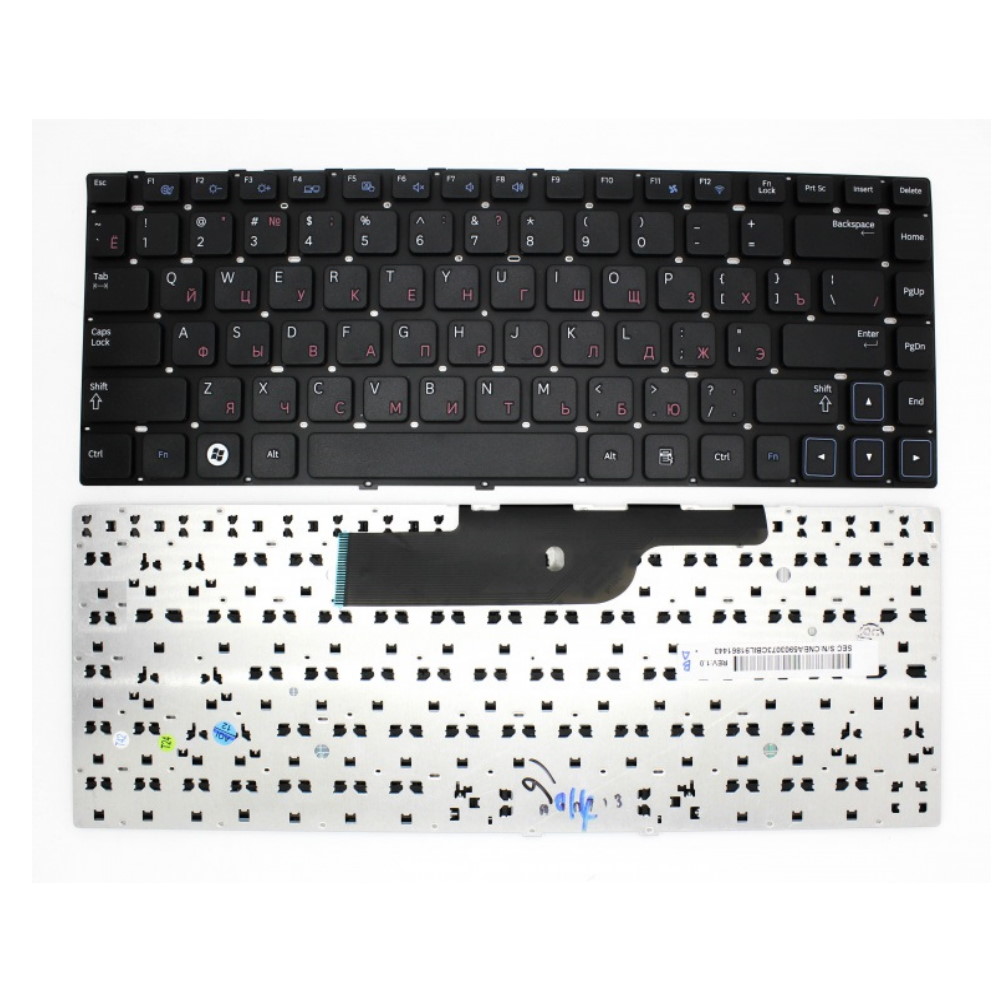 Клавиатура для ноутбука Samsung NP300E4A NP300V4A Черная