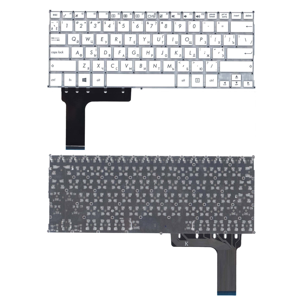 Клавиатура для ноутбука Asus TP201SA E202MA E202SA TP201SA X205T Белая