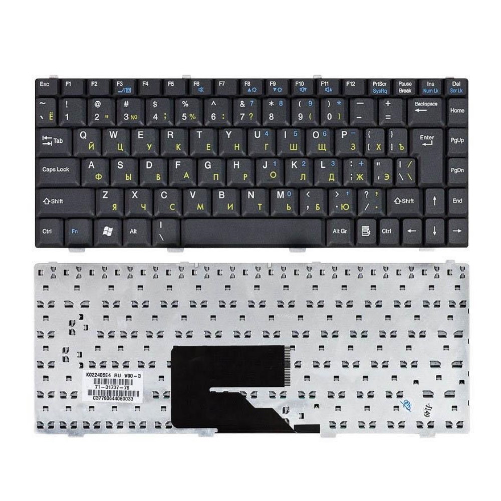Клавиатура для ноутбука MSI S250 S260 S270 S300 Черная