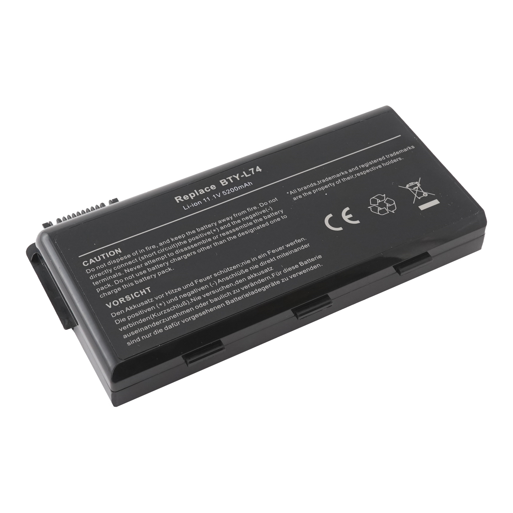 Аккумулятор для ноутбука MSI CX500 CX620 CX623 (11.1V 5200mAh) BTY-L74 OEM