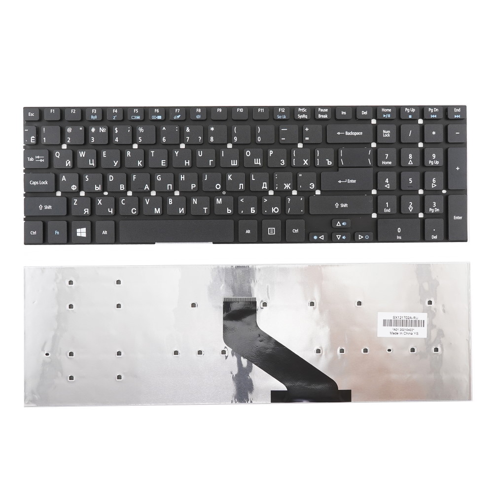 Клавиатура для ноутбука Acer Aspire V3-551 V3-571 V3-771 5830T 5755G ES1-531 ES1-571 E5-571 Черная