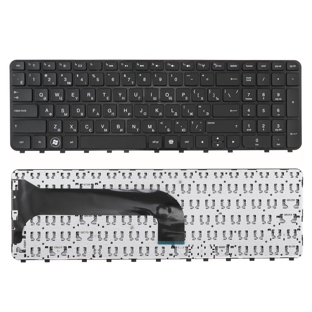 Клавиатура для ноутбука HP M6 M6-1000 Черная с рамкой