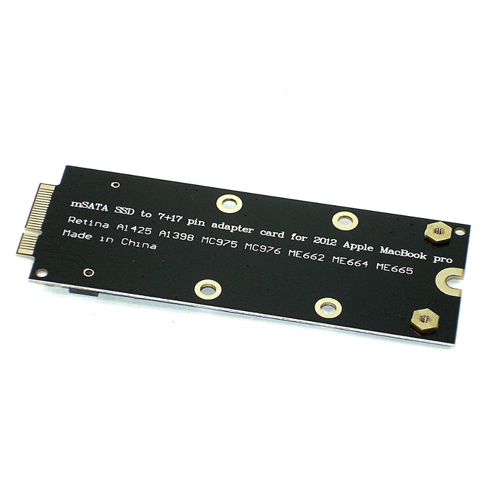 Переходник на SSD mSATA для MacBook Pro 2012-2013гг. A1425; A1398