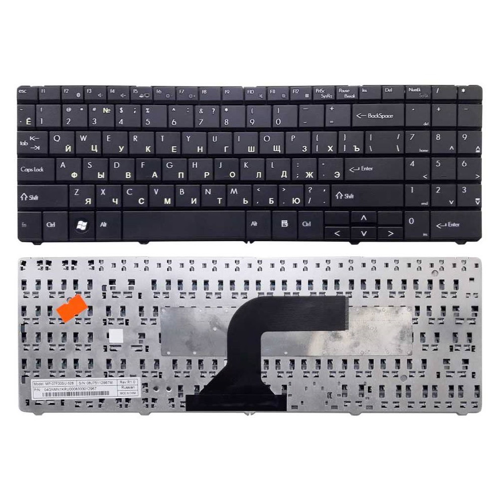 Клавиатура для ноутбука Packard Bell ST85 ST86 MT85 TN65 Черная