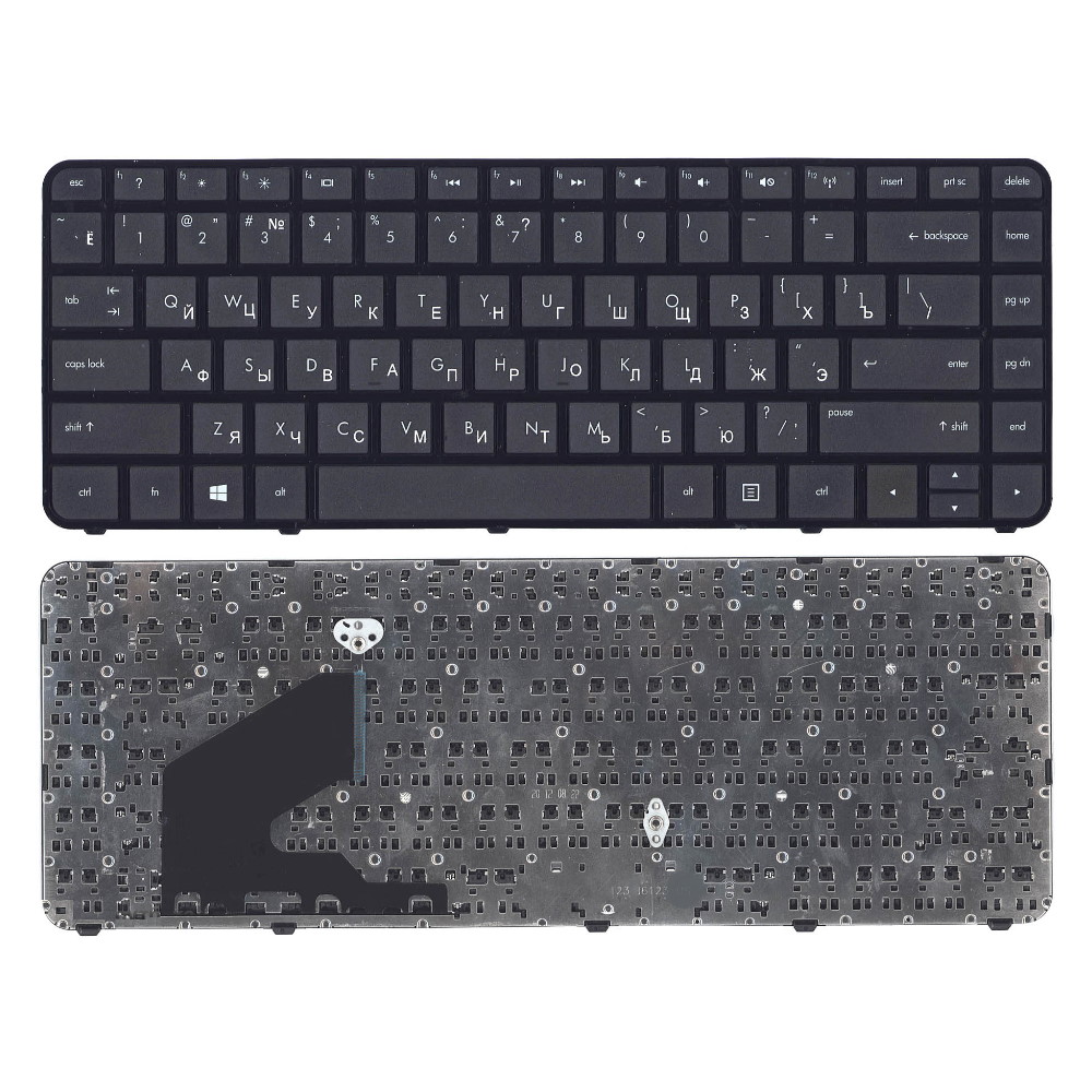 Клавиатура для ноутбука HP 14-b Черная с рамкой
