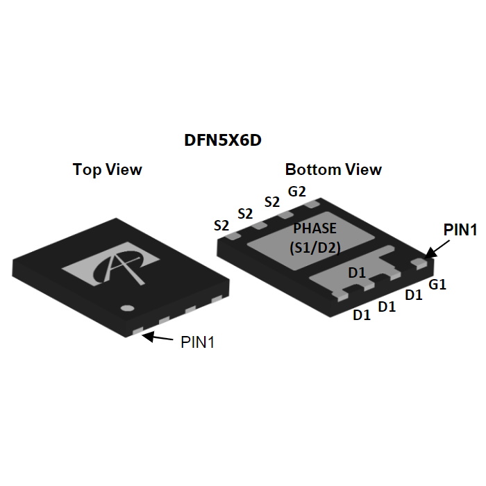 Микросхема AON6992 Dual N-Channel MOSFET 30V 50A
