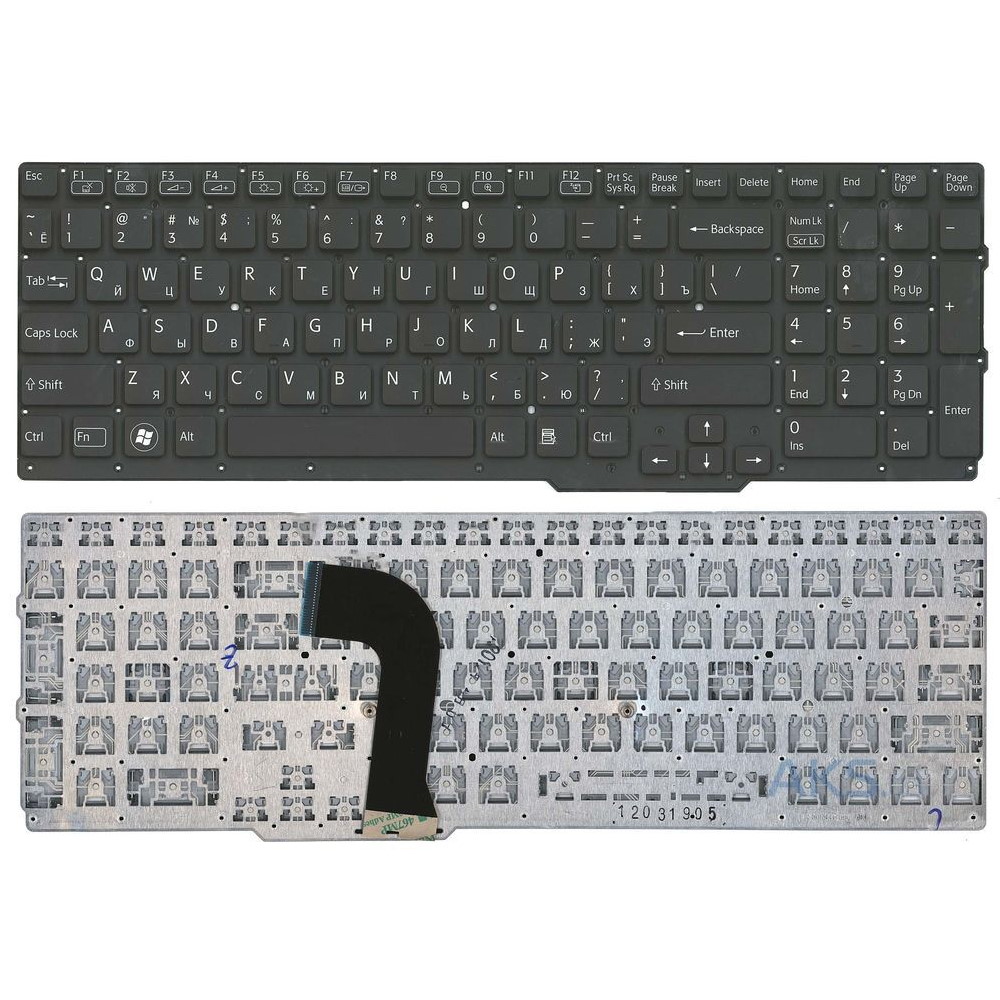 Клавиатура для ноутбука Sony SVS15 Черная