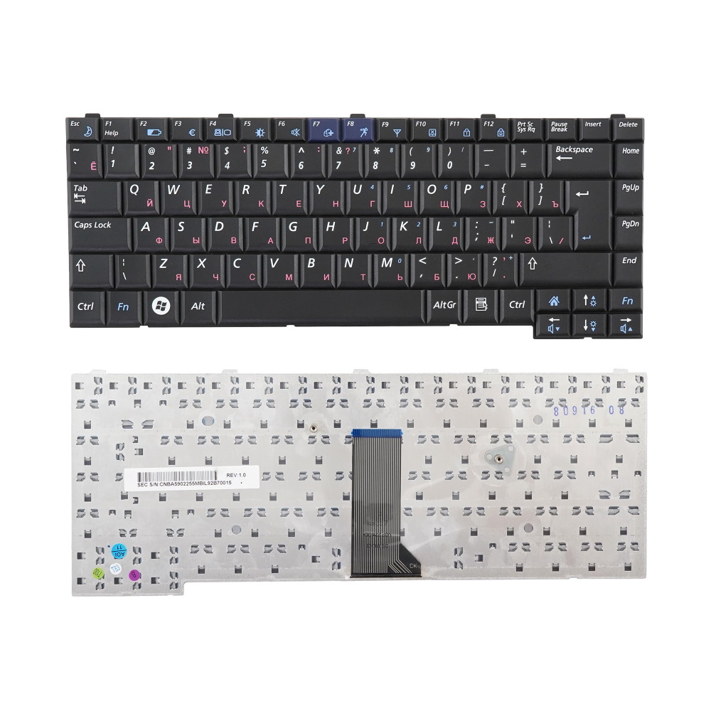 Клавиатура для ноутбука Samsung Q310 Q308 Черная