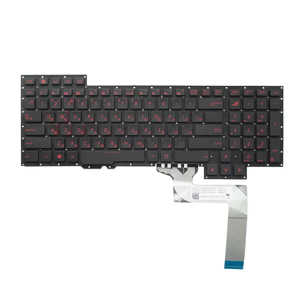 Клавиатура для ноутбука Asus ROG G751 G751JL G751JM G751JT G751JY Черная