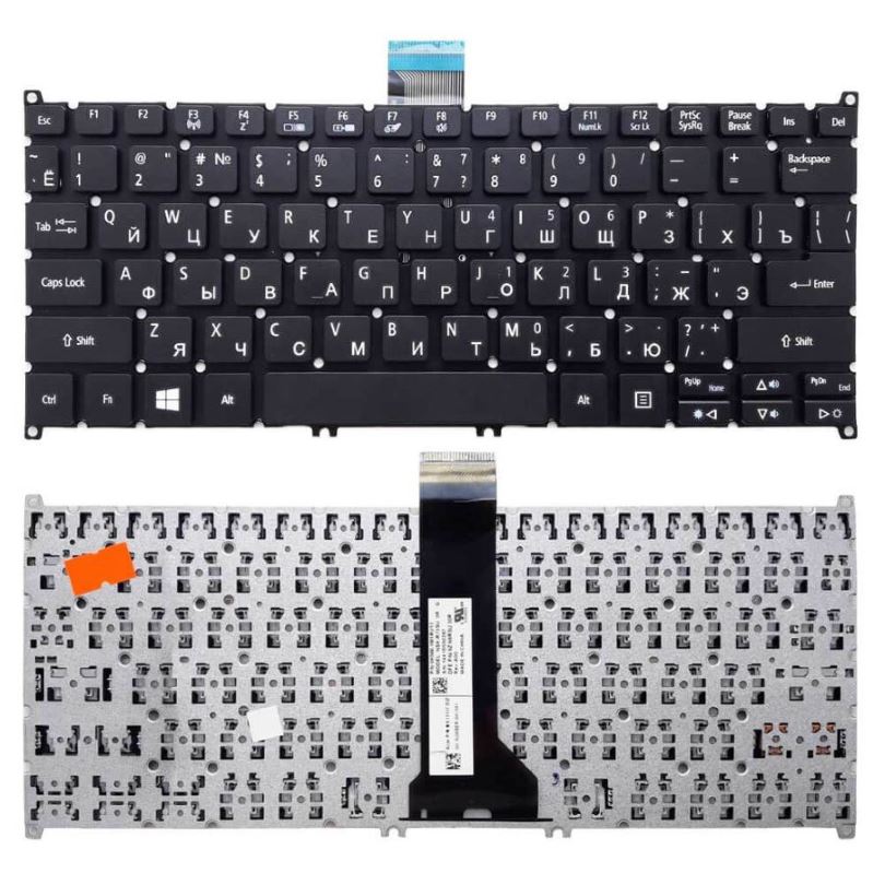 Клавиатура для ноутбука Acer Aspire V5-122P V5-132P V3-371 ES1-111 ES1-131 Черная