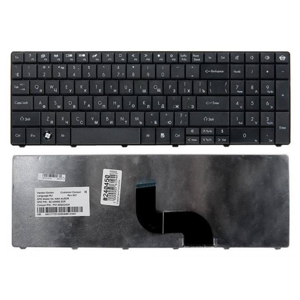 Клавиатура для ноутбука Packard Bell EasyNote TE11 LE11 TE69 Черная