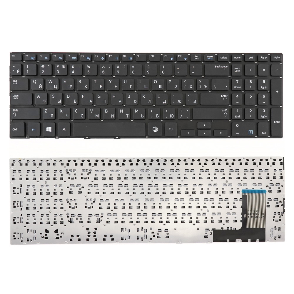 Клавиатура для ноутбука Samsung NP370R5E NP450R5E NP510R5E Черная