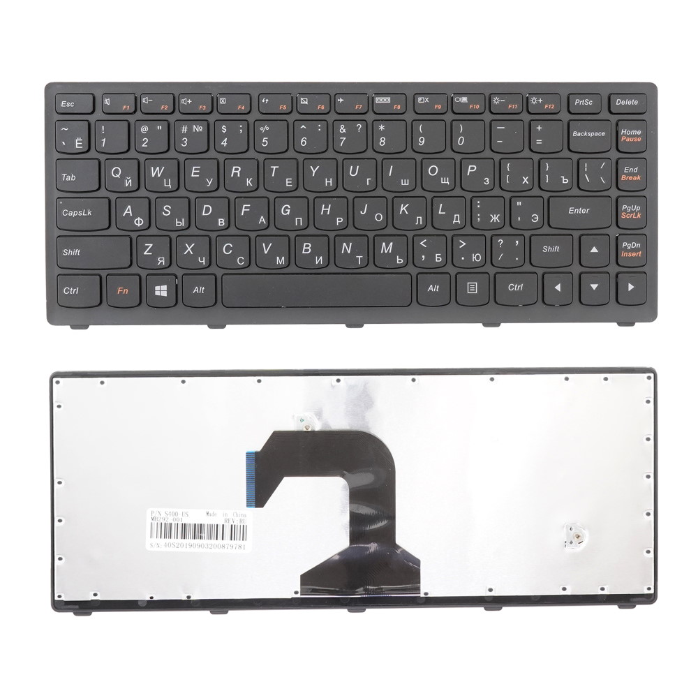 Клавиатура для ноутбука Lenovo S300 S400 S405 S415 Черная
