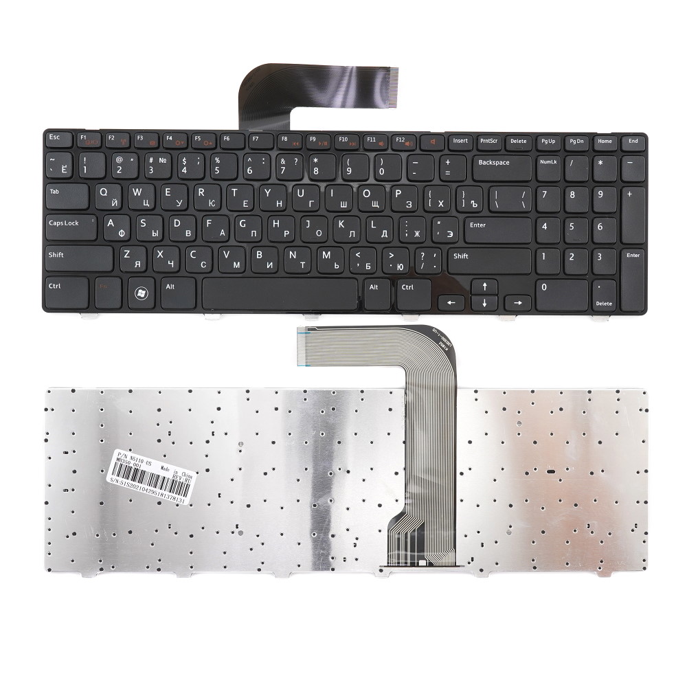 Клавиатура для ноутбука Dell Inspiron N5110 M5110 Черная
