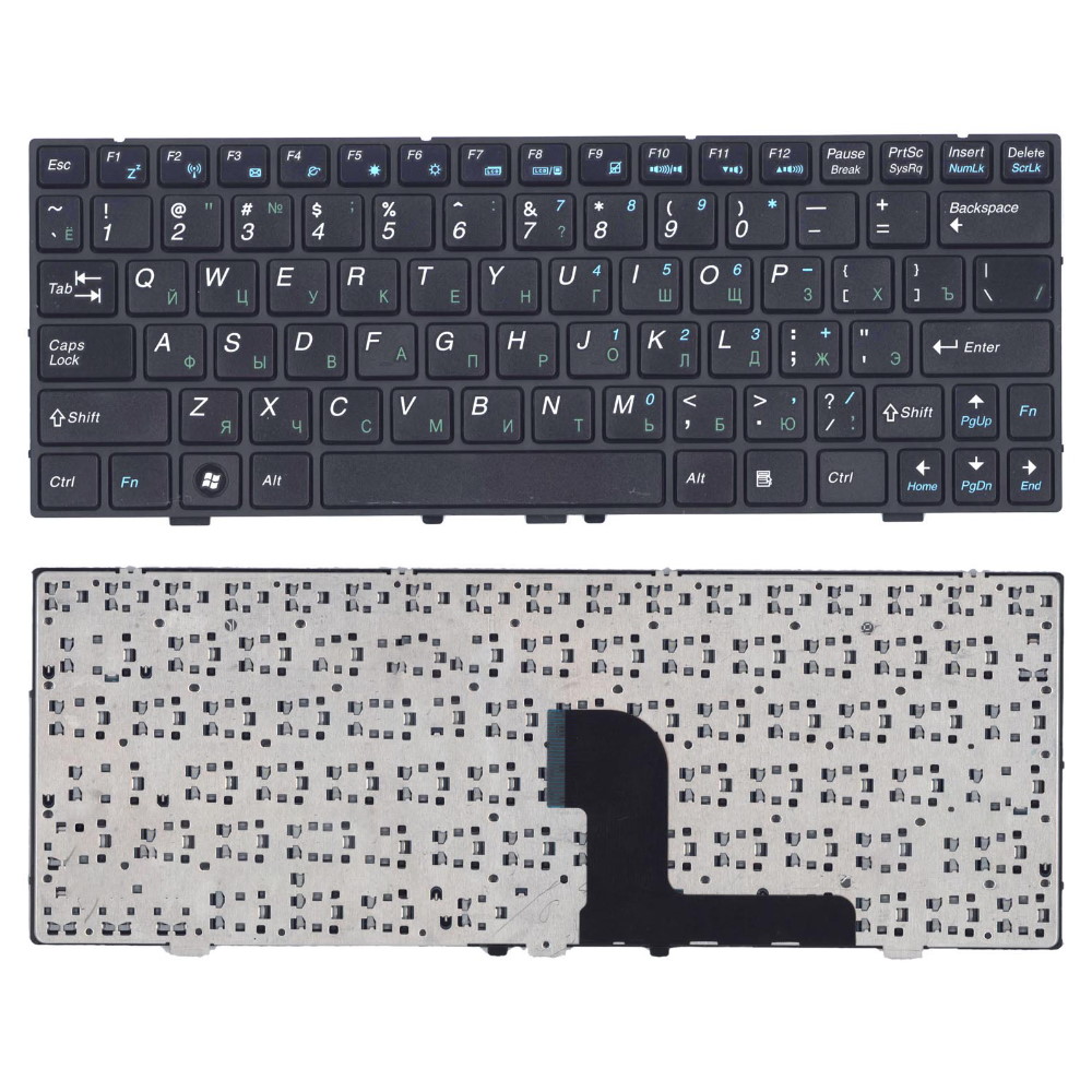 Клавиатура для ноутбука DNS Medion E1226 MD98570 E1228 Pegatron H90MB Черная