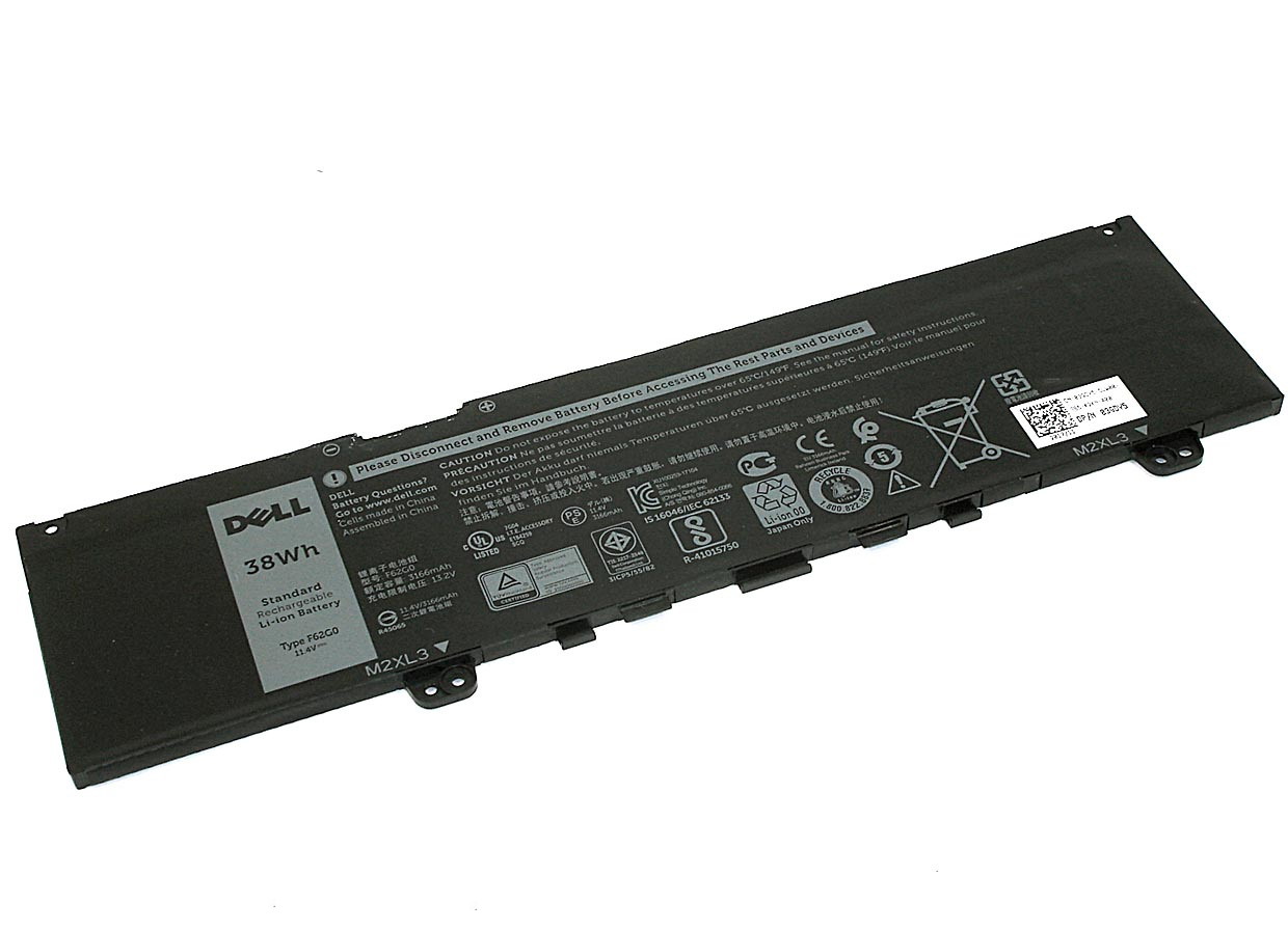 Аккумулятор для Dell 5370 7370 7373 7380 (11.4V 3166mAh) F62G0 Original