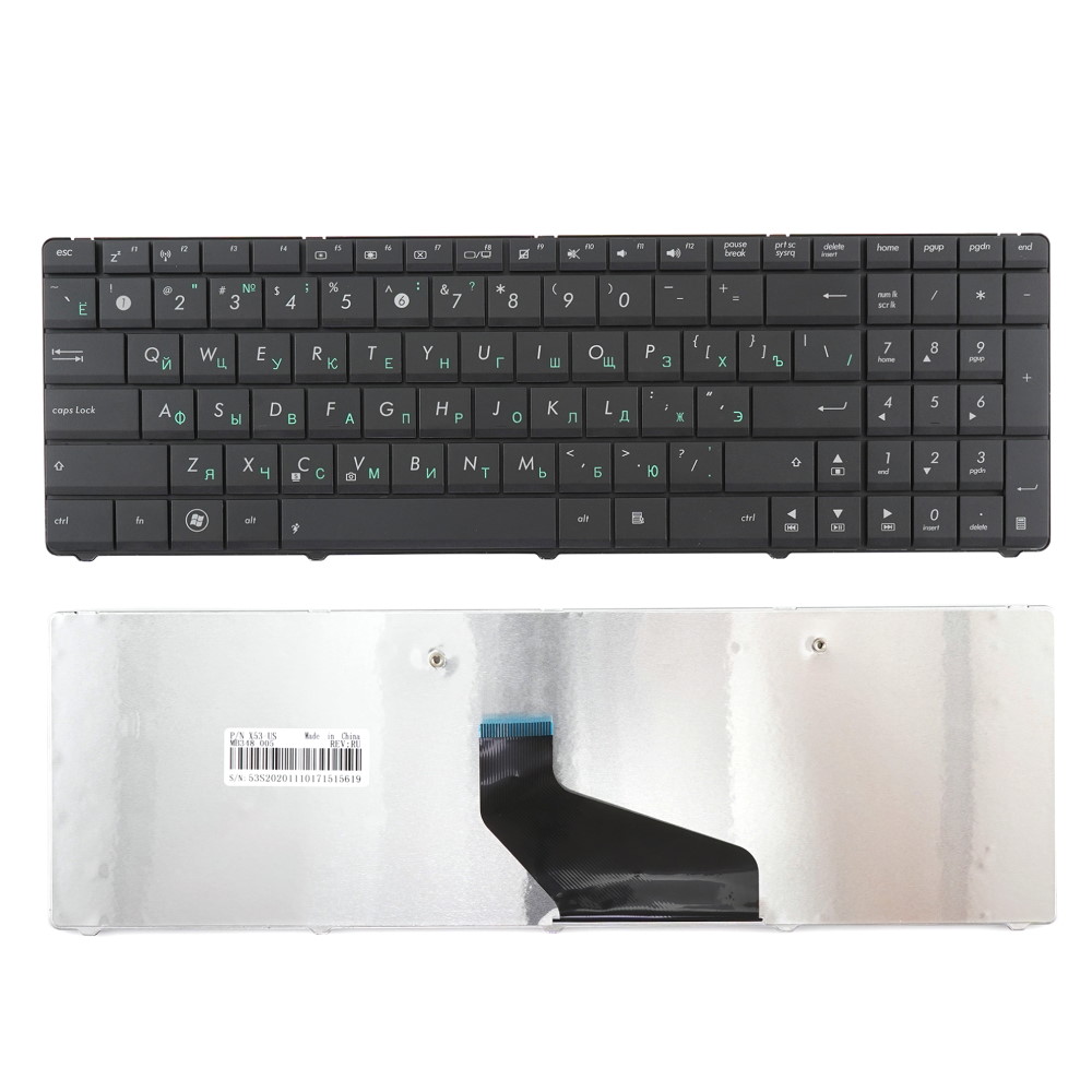 Клавиатура для ноутбука Asus X53B X53U X73B K73B Черная