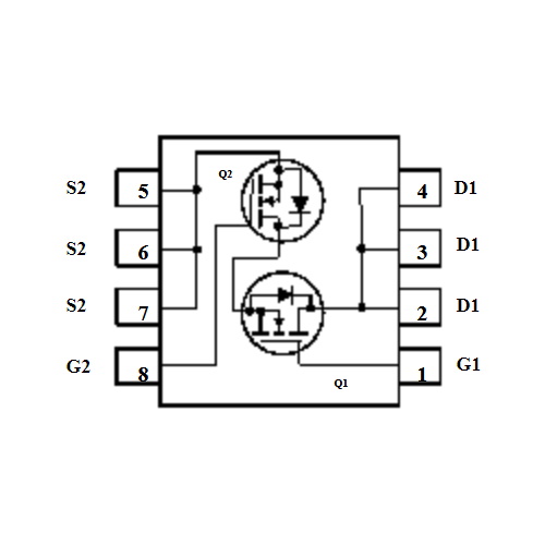 Микросхема FDMC8200 N-Channel MOSFET 30V 18A