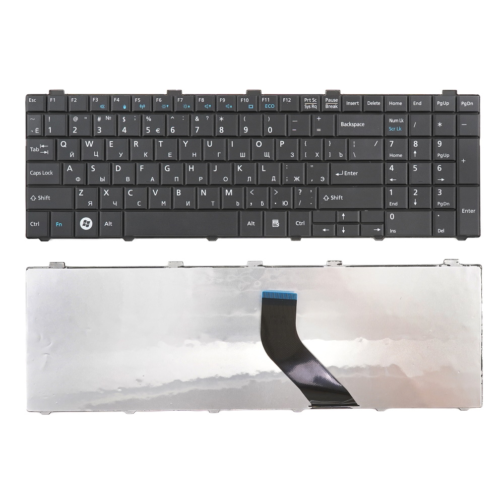 Клавиатура для ноутбука Fujitsu-Siemens LifeBook A530 A531 AH512 AH530 AH531 Черная