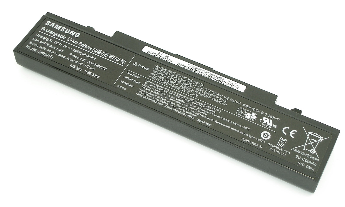 Аккумулятор для Samsung NP355V5C R470 R525 R528 RC730 (11.1V 4400mAh) AA-PB9NC6B Original
