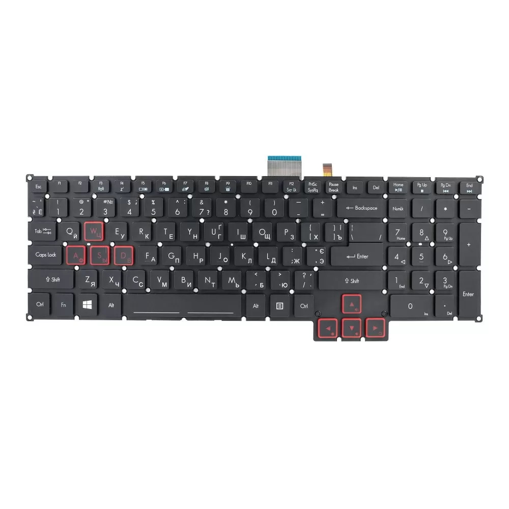 Клавиатура для ноутбука Acer Predator Helios 500 PH517-51 PH517-61 Черная  с подсветкой
