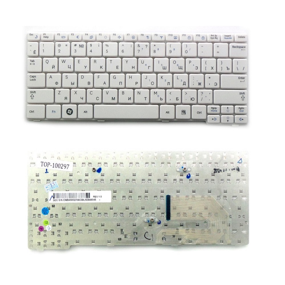 Клавиатура для ноутбука Samsung N140 N144 N145 N148 N150 Белая