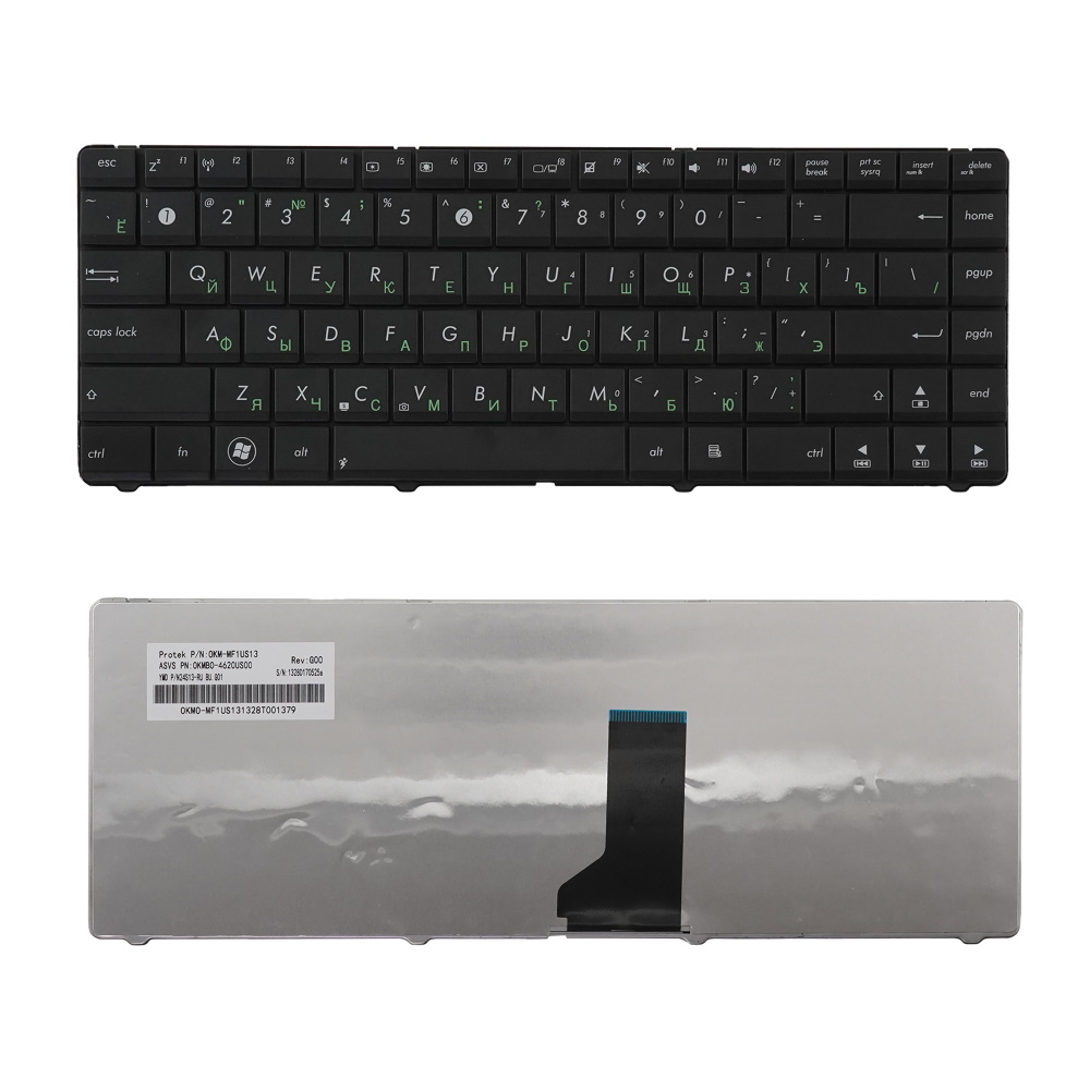 Клавиатура для ноутбука Asus A42 K42 X42 K43 UL30 UL80 Черная
