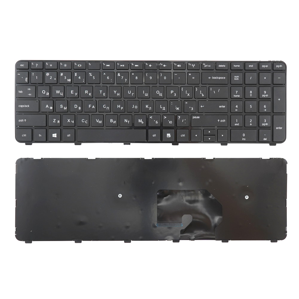 Клавиатура для ноутбука HP Pavilion DV7-6000 Черная с рамкой