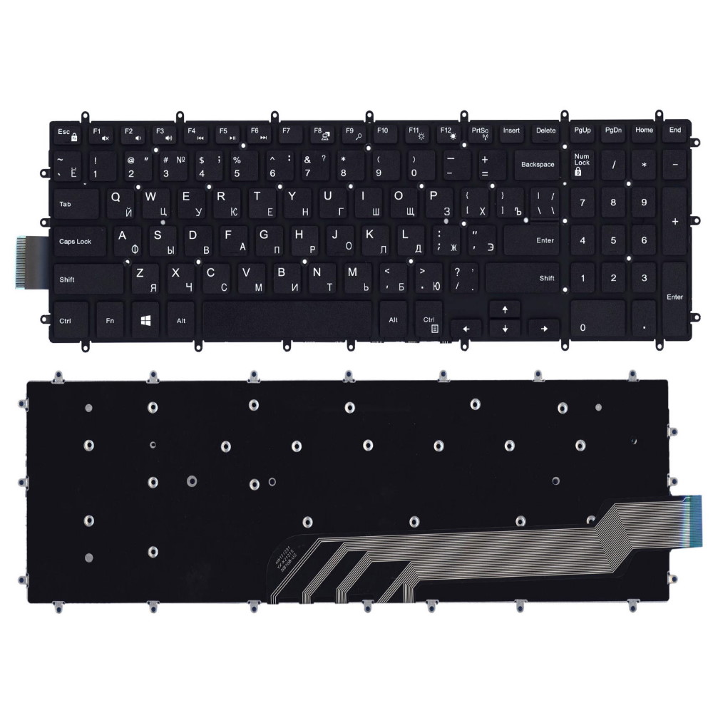 Клавиатура для ноутбука Dell Inspiron 15-5565 5570 5575 17-5770 Черная