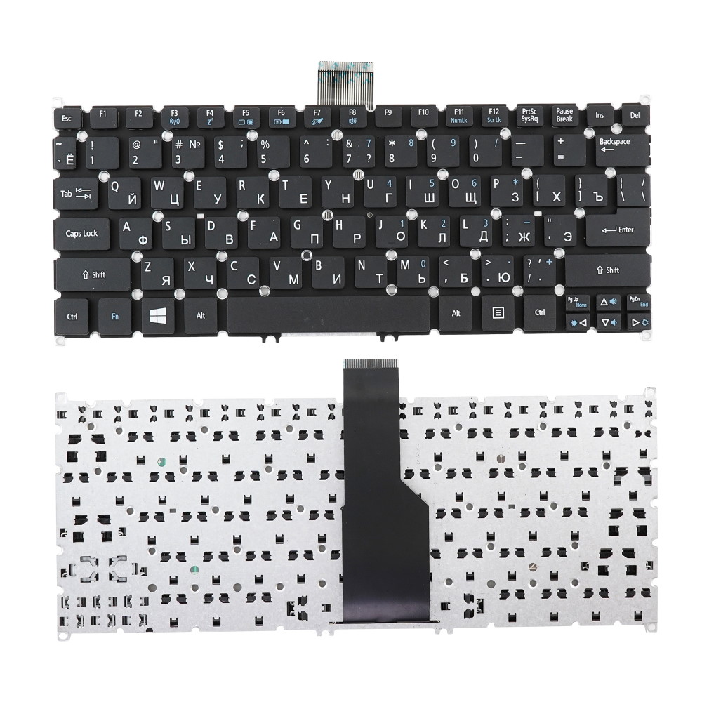 Клавиатура для ноутбука Acer Aspire S3 S5 V5-121 V5-131 V5-171 Черная