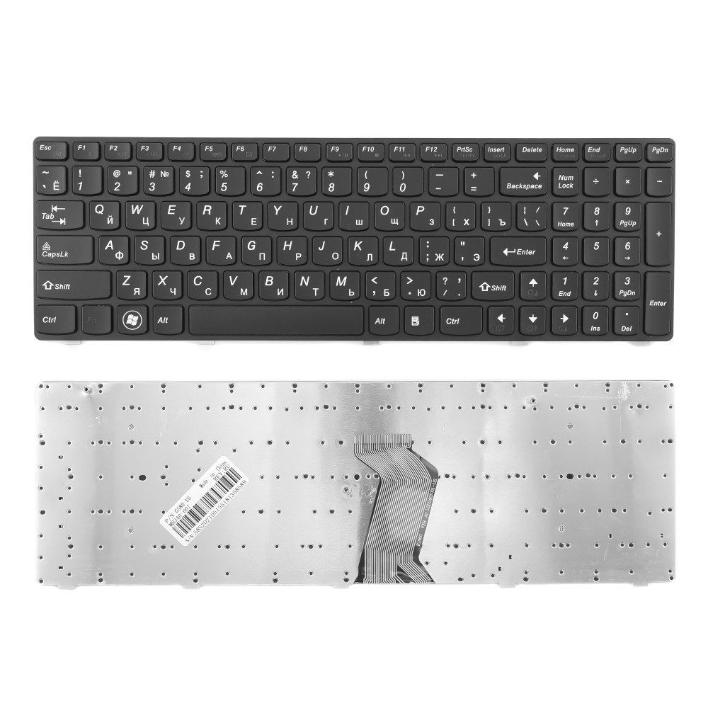 Клавиатура для ноутбука Lenovo G580 G585 G780 Z580 Z780 V580 Черная