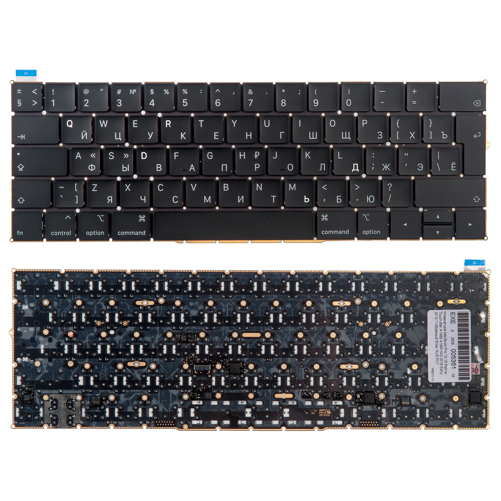 Клавиатура для ноутбука Apple A1989 A1990 Вертикальный Enter