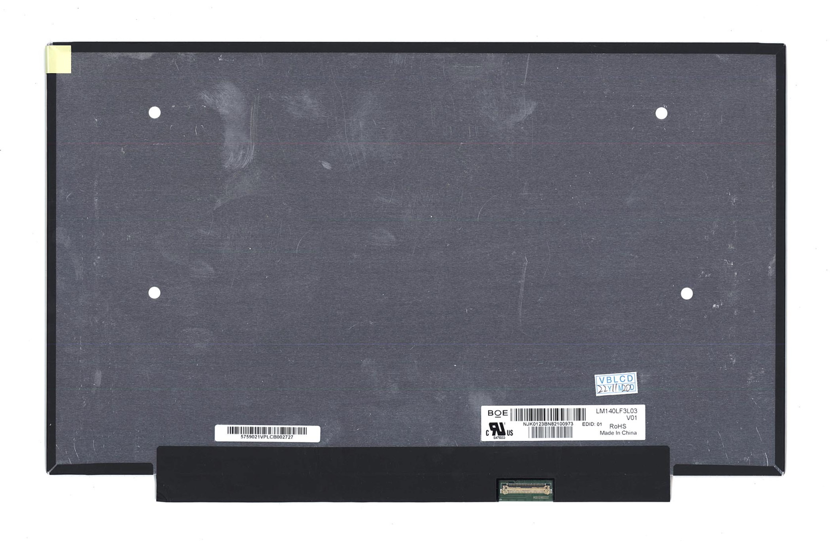 Матрица для ноутбука 14.0" LED SLIM 30 pin eDP (1920*1080) (IPS) LM140LF3L03