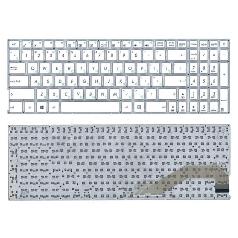 Клавиатура для ноутбука Asus K540 K543U F540 X540 X540SA X543UB D540 K540 F540 X540 Белая
