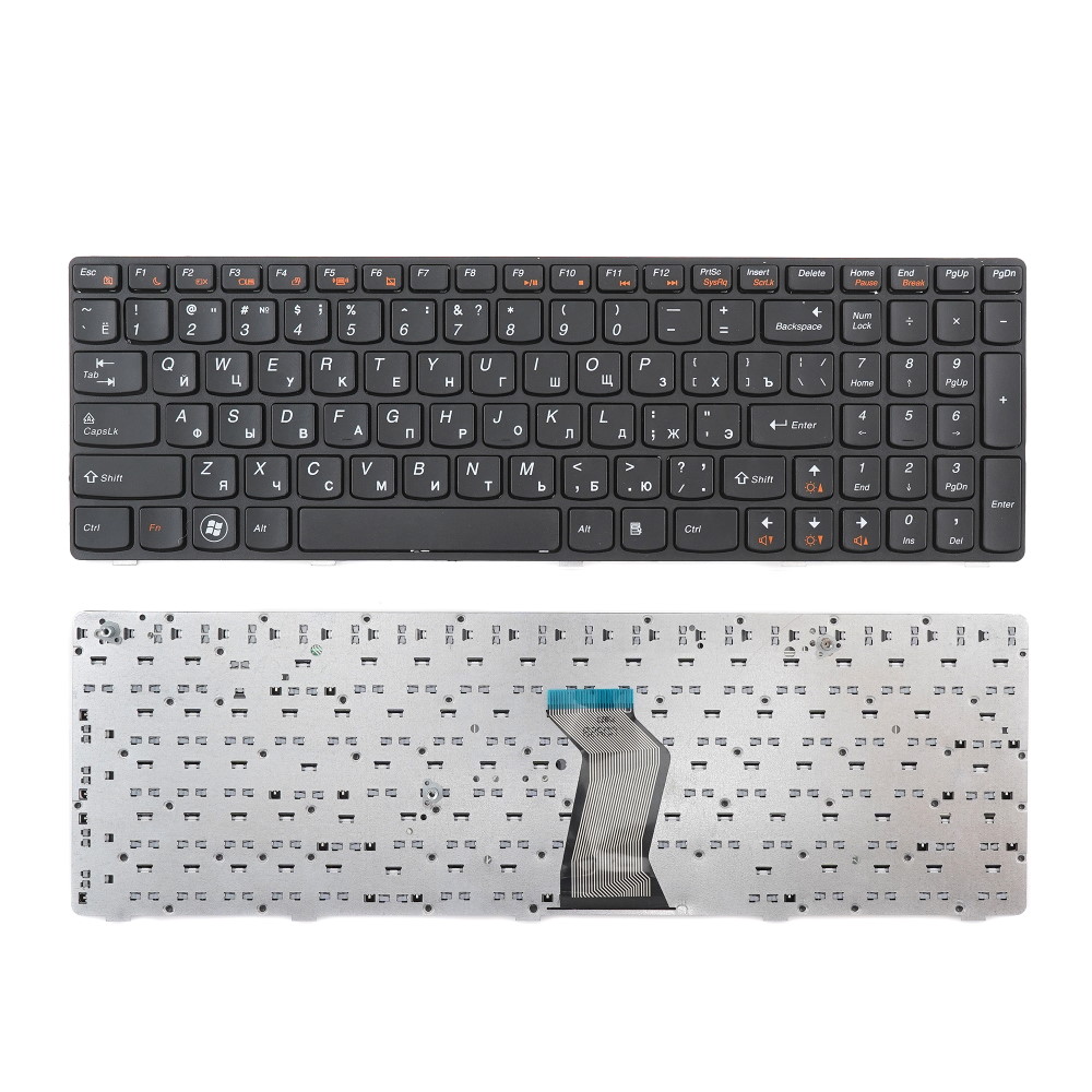 Клавиатура для ноутбука Lenovo B570 V570 Z570 B580 B590 Черная