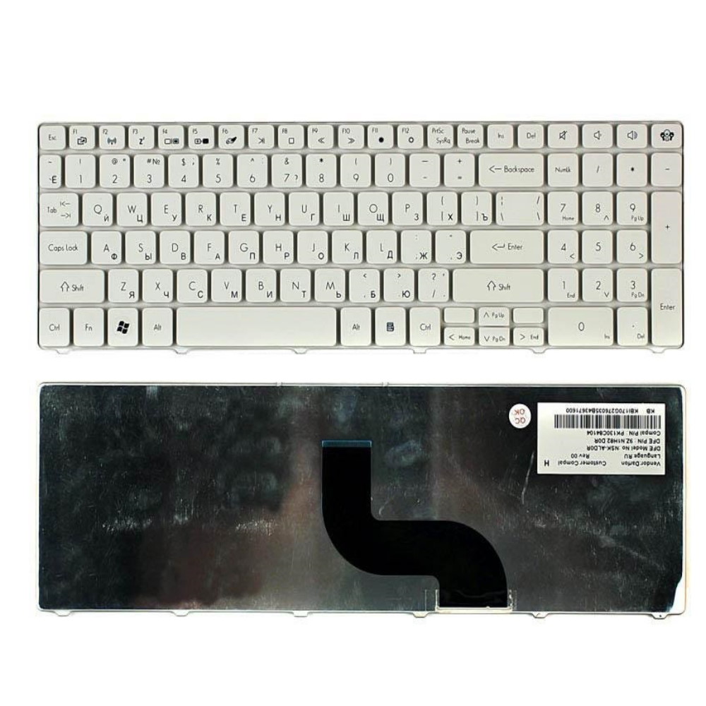 Клавиатура для ноутбука Packard Bell EasyNote TE11 LE11 TE69 Белая